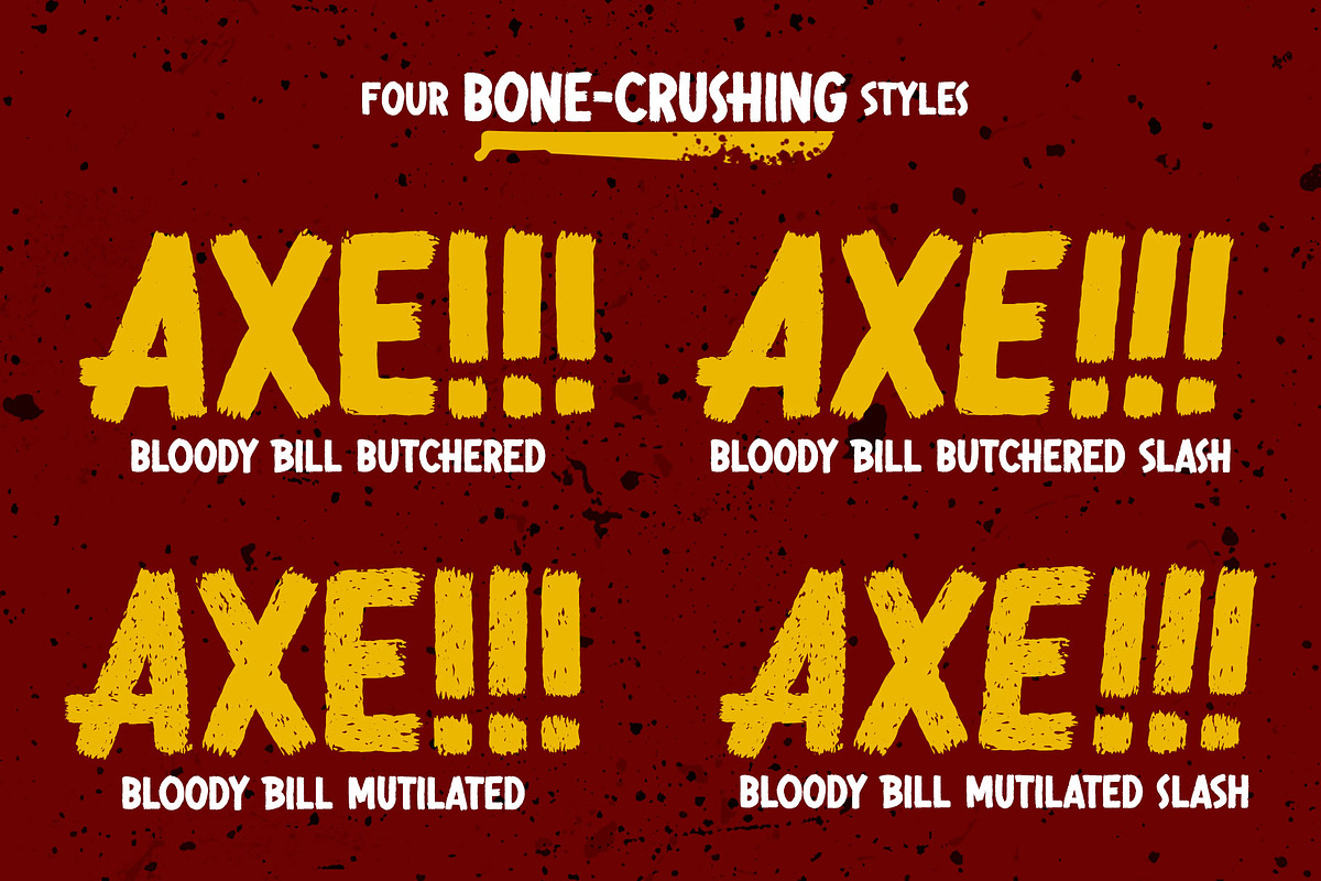 Bloody Bill Typeface preview 3