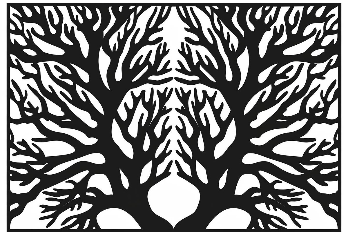 Tree Pattern Laser Cut Vector Set, an Illustration by BIPLOB EXPERT (Photo 9 of 9)