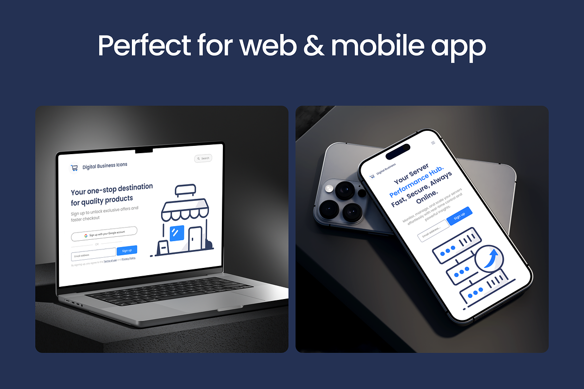 Digital Business Line Bundle Icons, an Outline Icon by Vectors Market (Photo 3 of 11)