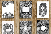 Hand drawn elements bundle, an Object Graphic by Somjai King (Thumbnail 20 of 21)