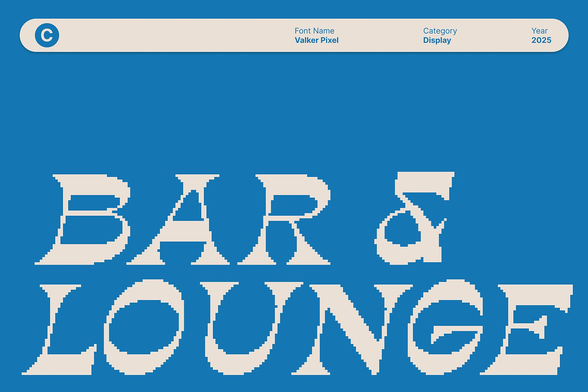 Valker Pixel, a Serif Font by Craft Supply Co. (Photo 2 of 8)
