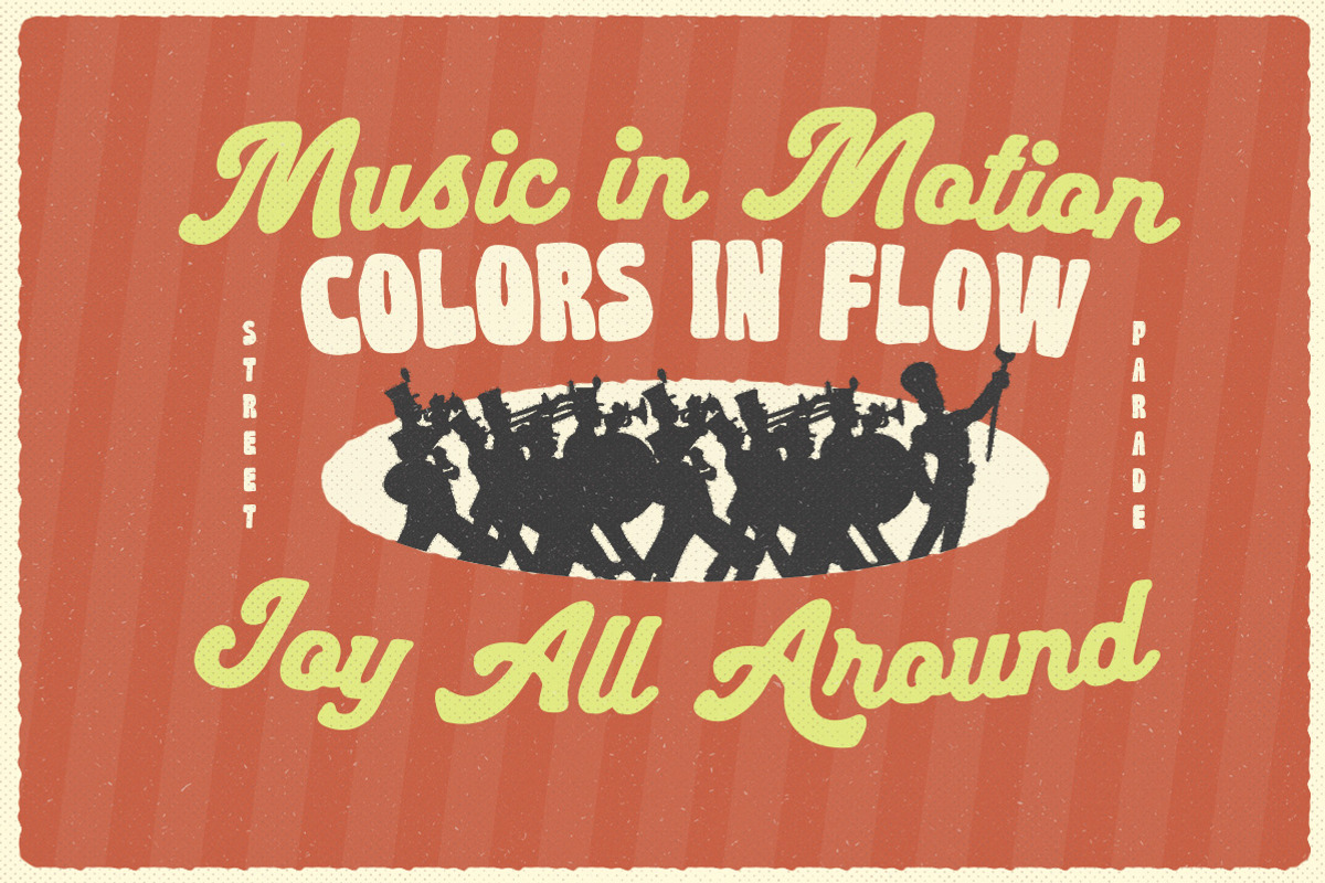 Tasty Parade Retro Font Duo, a Script Font by Letterhend Studio (Photo 7 of 12)