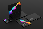 Black Devices Mockup Dark Theme Set, a Mac Mockup by Mockupdaddy (Thumbnail 17 of 22)