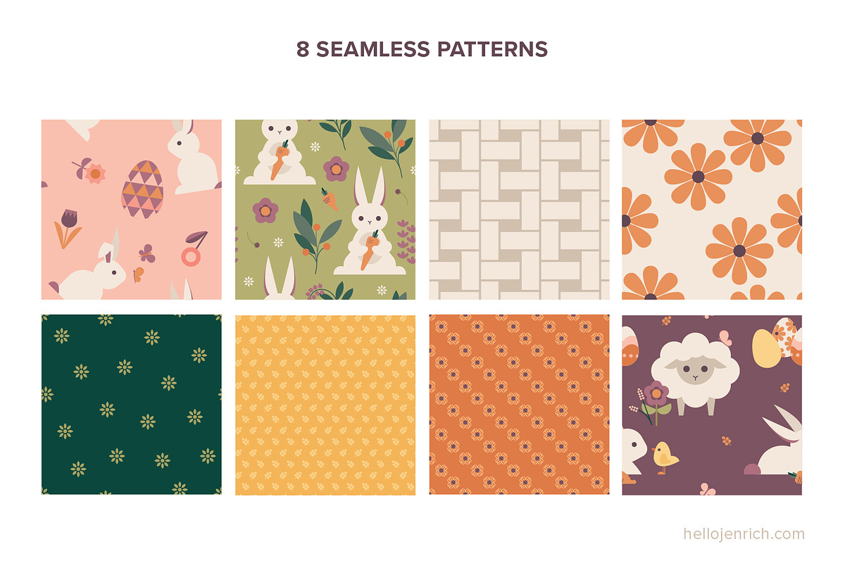 Easter + Spring Florals, a Decorative Illustration by hellojenrich (Photo 9 of 10)