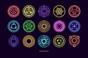 Magic Circle Element Set, a Decorative Illustration by Invisual Studio (Thumbnail 2 of 6)