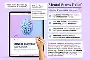 Stress Burnout Processing Journal, a Print Template by PlannersByBee (Thumbnail 1 of 4)
