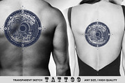 Compass and storm tattoo, a Decorative Illustration by intueri (Thumbnail 8 of 8)