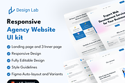 Responsive Design Lab Agency Website, an UI Kit Template by Design Lab (Thumbnail 1 of 7)