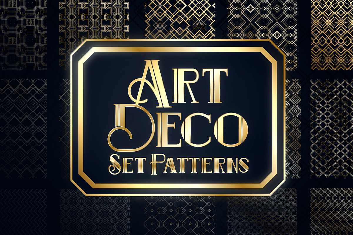 ᗩᏒT DΞCΘ PᗩTTΞᏒNS, a Pattern Graphic by ArtemKovalenco (Photo 1 of 5)