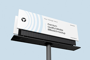 Commercial Billboard Mockup PSD, an Advertising Mockup by graphypix