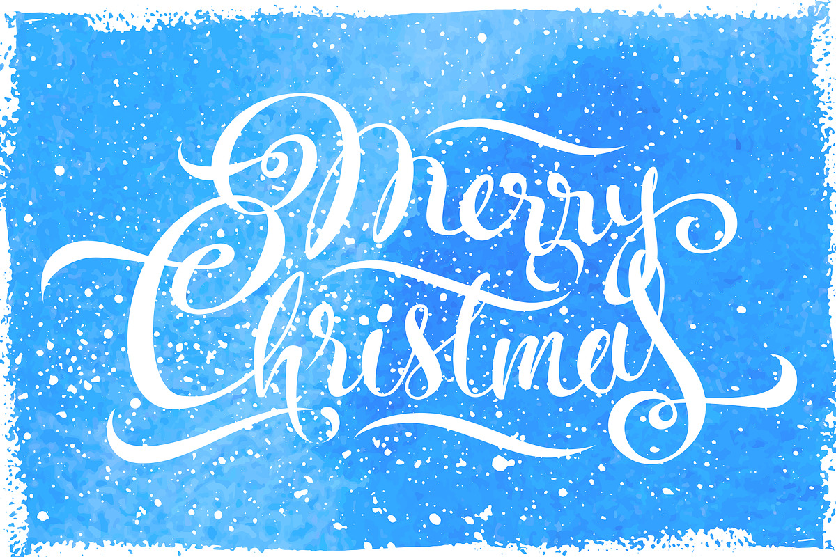Merry Christmas Calligraphy, a Decorative Illustration by Margo Miller (Photo 19 of 24)