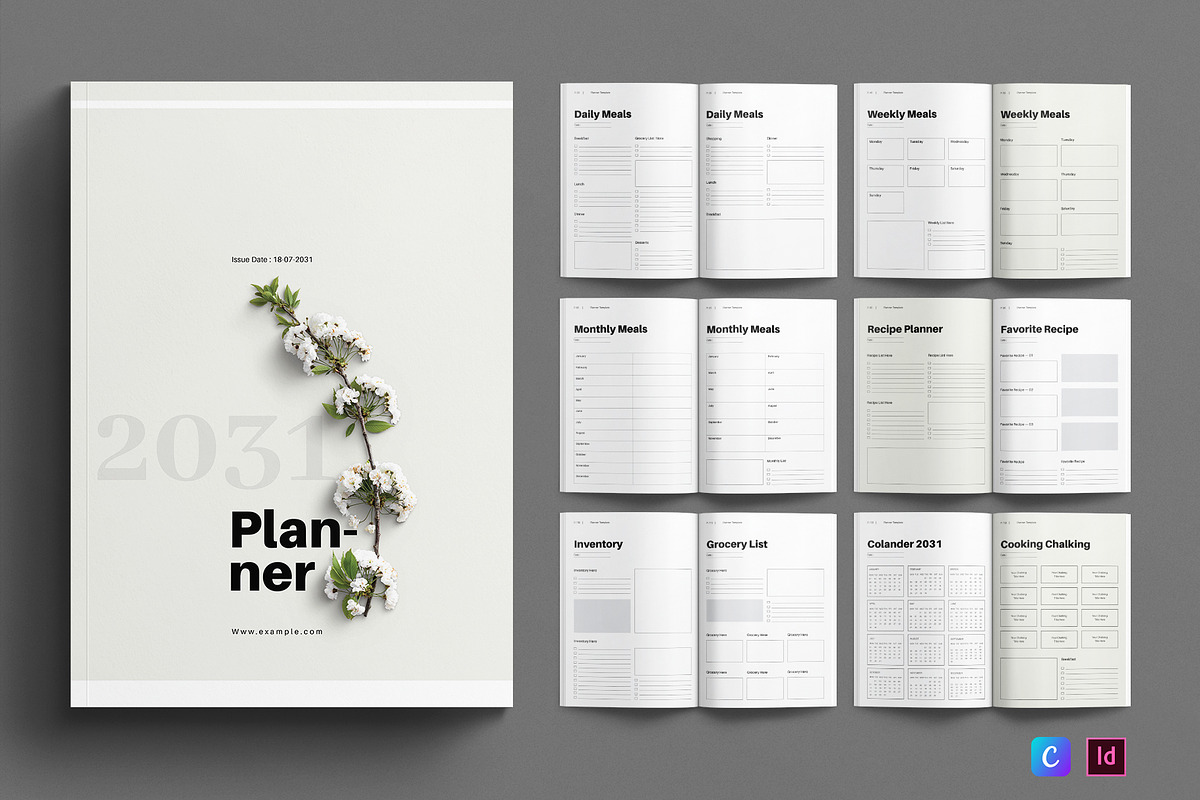 Planner Template, a Brochure Template by E-Type (Photo 1 of 7)