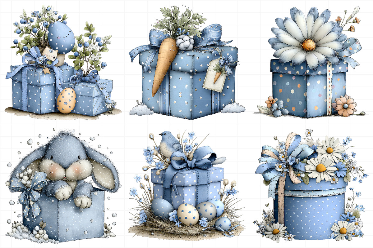 Whimsical Polka Dots Easter Gift Box, an Illustration by Daily.Designs (Photo 3 of 8)