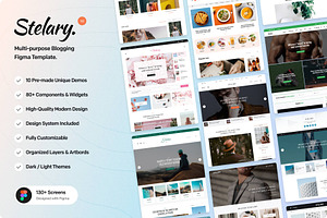 Stelary Multi-Purpose Blogging Figma