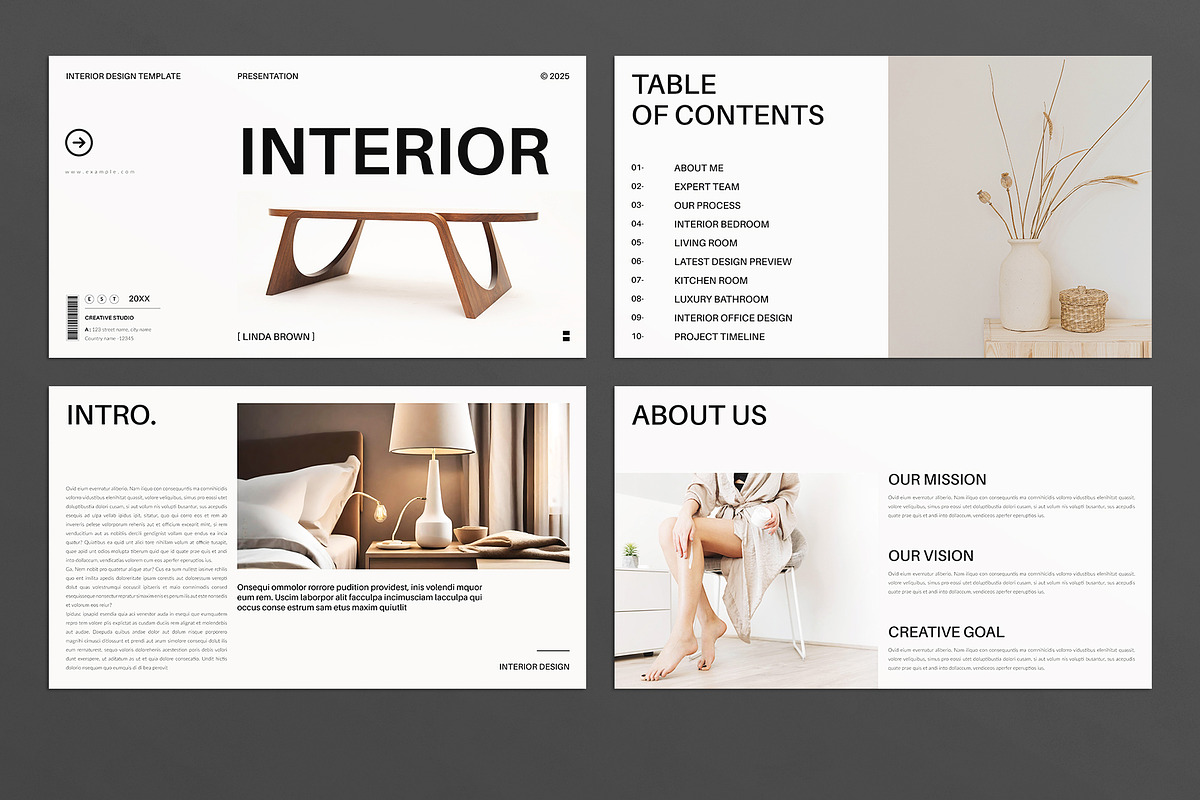 Interior Design Presentation, a Presentation Template by E-Type (Photo 2 of 5)