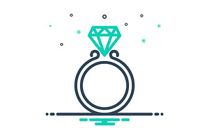 Jewel Ring Mix Icon