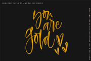 Metallic Brush Kit for Procreate, a Brush Add-On by theinkaffair (Thumbnail 6 of 8)