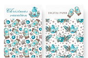 Christmas watercolor set. New Year., a Seasonal Illustration by SabinaWatercolorArt (Thumbnail 5 of 12)