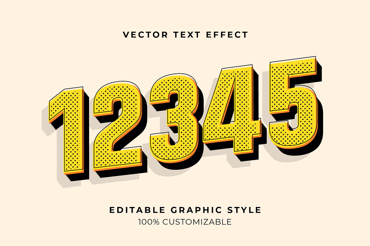 Halftone Retro Comic Text Effect preview 2