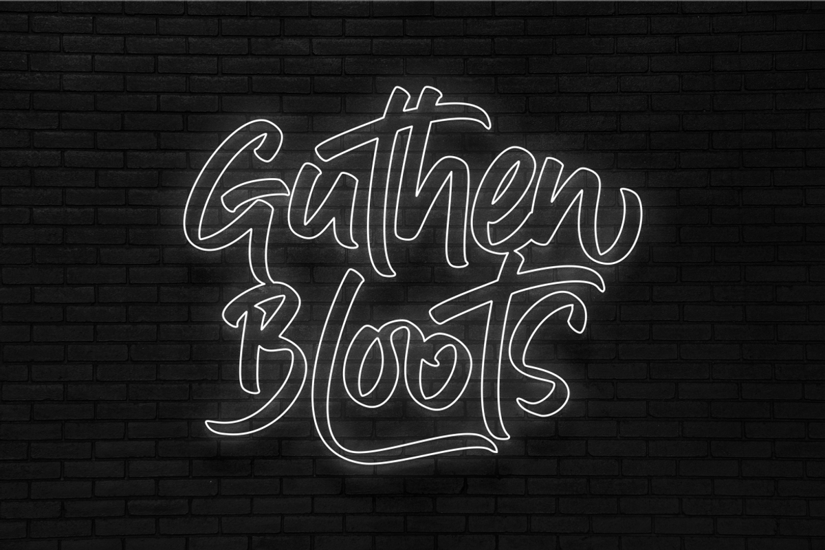New Guthen Bloots • New Style!!!, a Script Font by azetypestudios.com (Photo 14 of 16)
