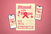 World AIDS Day Flyer Set, a Flyer Template by The Good Store (Thumbnail 1 of 2)