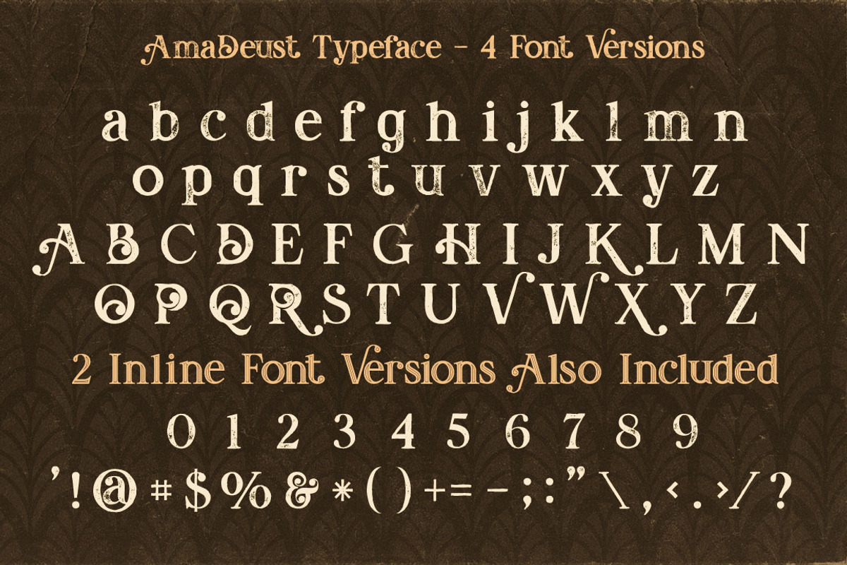AmaDeust - Display Font preview 4