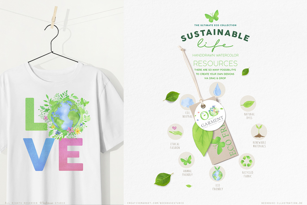 Sustainable Eco Lifestyle Collection, an Object Illustration by beehouse studio (Photo 7 of 9)