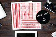 Planner Sticker Set - Hearts, an Object Graphic by Lacy's Designs (Thumbnail 4 of 4)