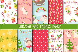 Christmas Unicorns And Fairies Pack