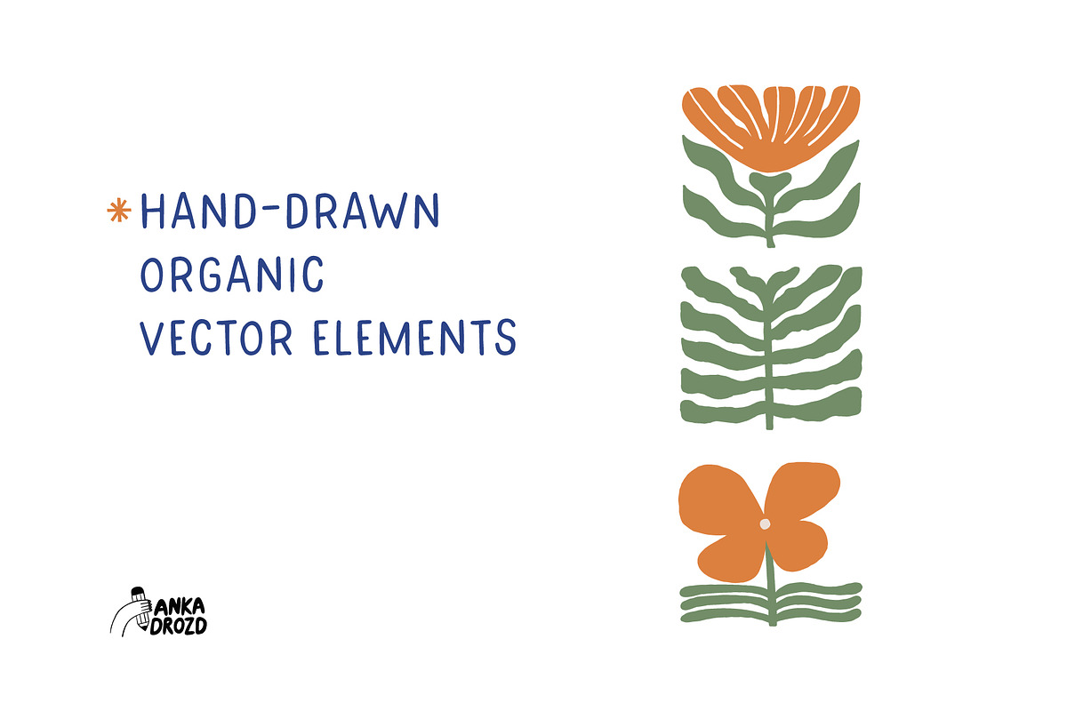 Organic Flowers, an Object Graphic by AnkaDrozd (Photo 7 of 7)