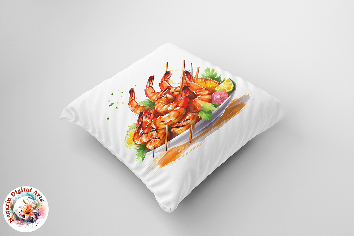 Watercolor Kebab and Grills Food, an Object Graphic by Negarin Digital Art (Photo 5 of 9)