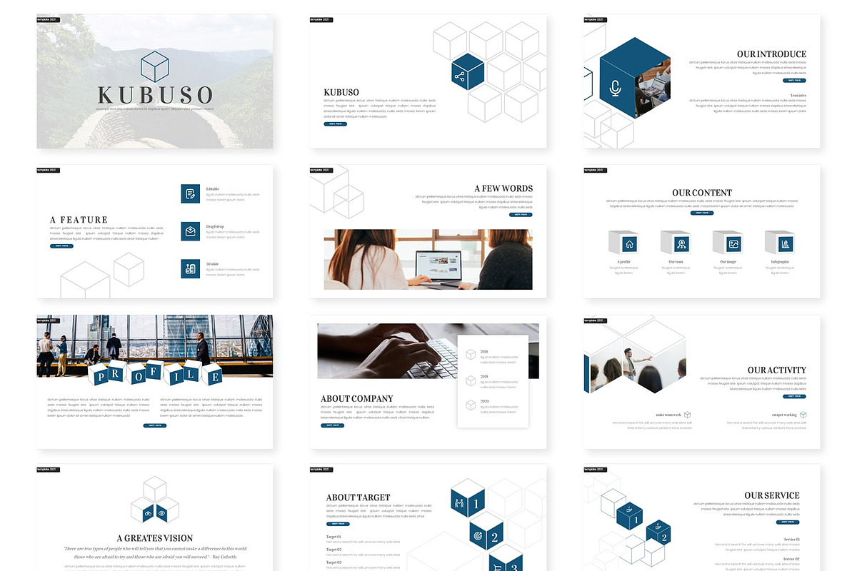 Kubuso - Powerpoint Template, a Presentation Template by inspirasign (Photo 2 of 4)