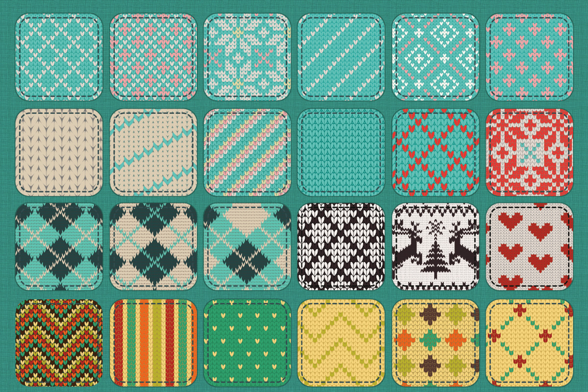 30 Seamless Knit Textures preview 2