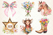 Western Mothers Day Cowgirl Clipart, an Illustration by Dream Creation (Thumbnail 4 of 6)