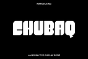 Chubaq - Handcrafted Display Font, a Sans Serif Font by Luna Shop (Thumbnail 1 of 6)