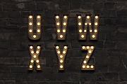 Marquee: Light Bulb Sign Letters, an Object Graphic by Medialoot (Thumbnail 4 of 6)
