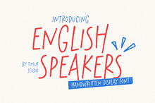 English Speakers Font