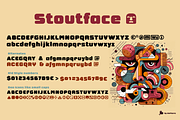 Stoutface, 02 display fonts, a Sans Serif Font by deFharo (Thumbnail 3 of 7)