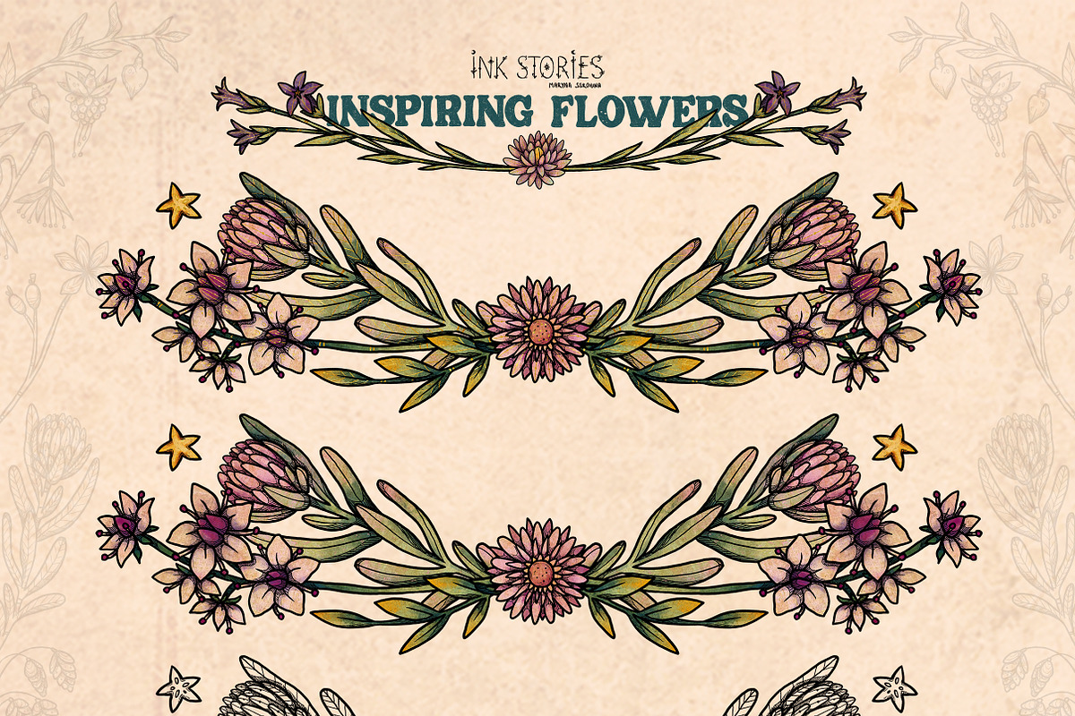 Inspiring Flowers, a Decorative Illustration by Ink Stories (Photo 15 of 21)
