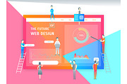 Web Page Design Concept Banner Card, a Templates & Theme by Bigmouse_art (Thumbnail 1 of 2)