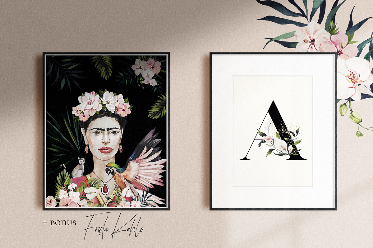 TROPICAL PARADISE-watercolor set, an Object Graphic by Natalia Tugova (Photo 13 of 17)