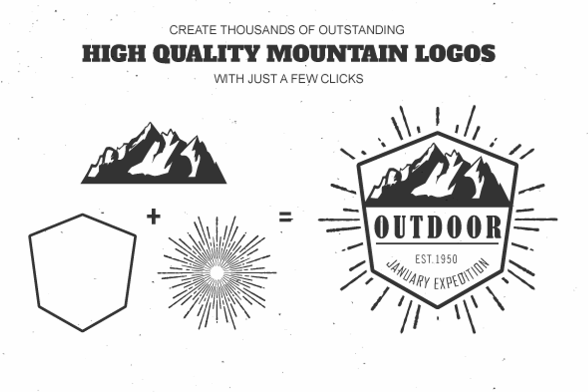 Mountain Outdoor Vintage Logo Kit, a Branding & Logo Template by LovePowerDesigns (Photo 3 of 6)