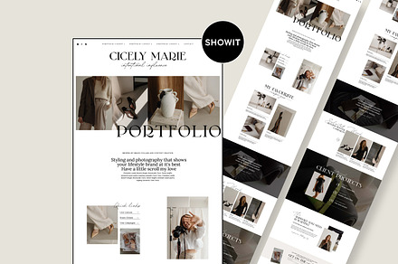 Portfolio Website Template, a Websites & App Template by Field Digital