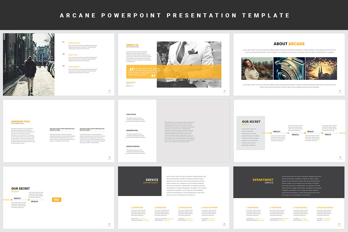 Arcane Powerpoint Presentation, a Presentation Template by ThemeDevisers (Photo 4 of 14)