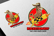Rocket Donkey Cartoon Logo, a Branding & Logo Template by Silpin (Thumbnail 1 of 2)