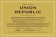 Union Republic, a Sans Serif Font by Komet & Flicker (Thumbnail 12 of 12)