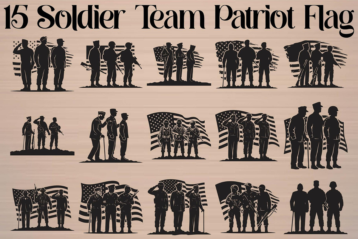 Soldier Team Patriot Flag, an Object Graphic by Gfx_Store (Photo 16 of 16)