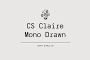 CS Claire Mono Drawn, a Sans Serif Font by Craft Supply Co. (Thumbnail 1 of 8)