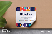 Sticker Mockup Bundle Set, an Advertising Mockup by Rielismee (Thumbnail 1 of 5)