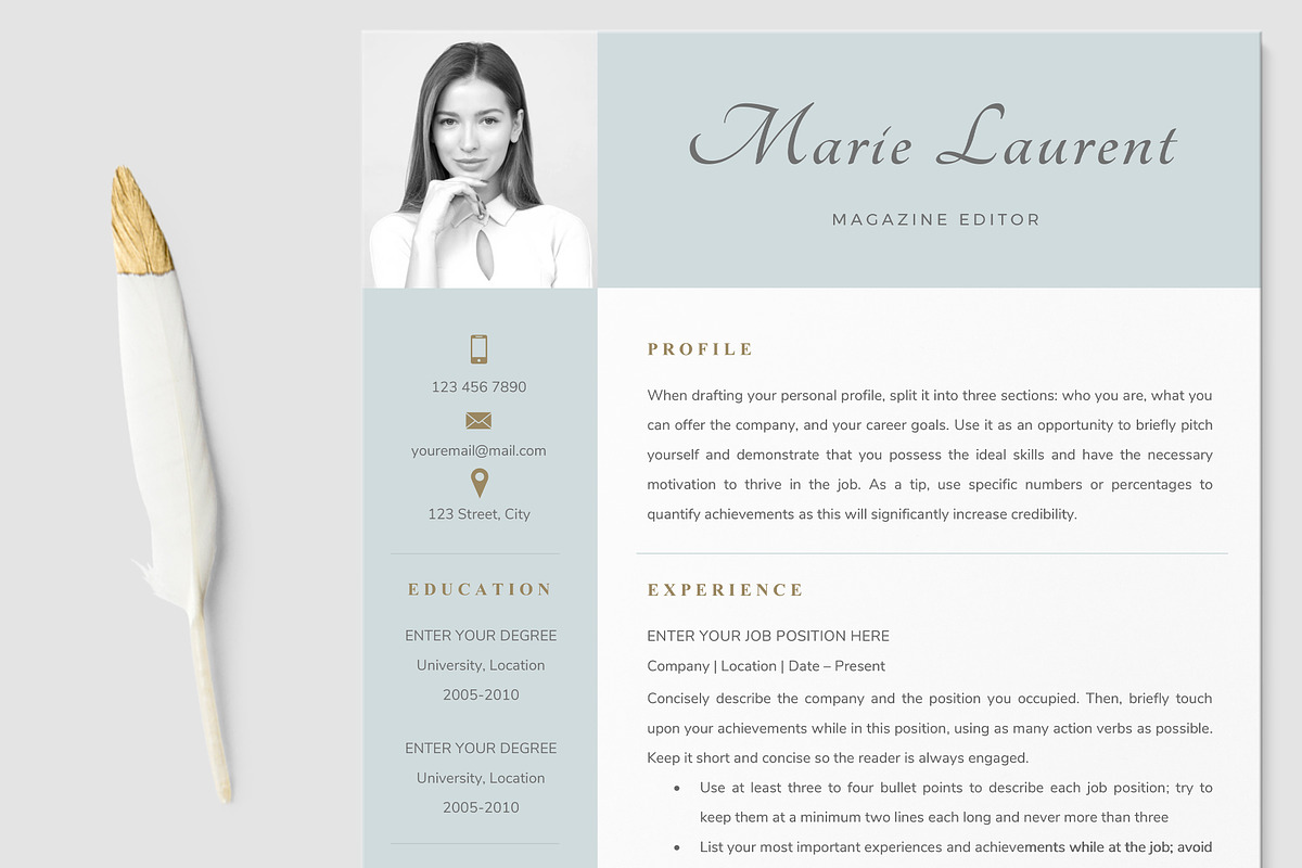 Resume Template, a Resume Template by TheResumeCoach (Photo 1 of 10)
